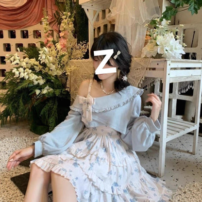 Kawaii Fashion Lolita Dress Whispers of Blossom Dreams Slip Dress