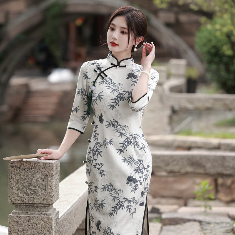 Kawaii Fashion China Dress Serenade of Bamboo Whisper Dress