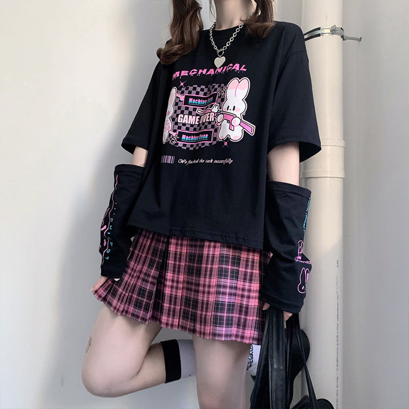 Kawaii Fashion Shirt Midnight Whisper Cotton T-Shirt