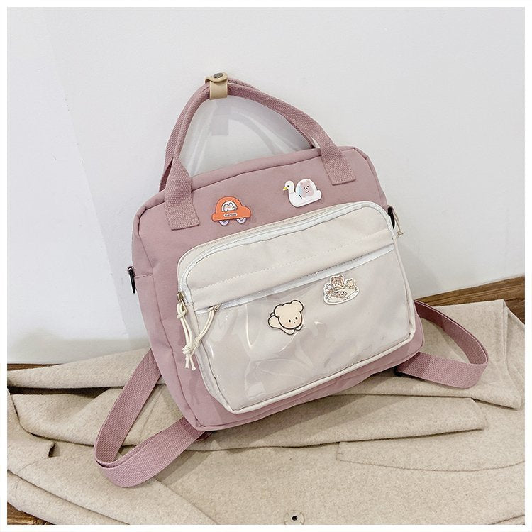 Kawaii Fashion Bag Whimsical Canvas Dreamscape Backpack
