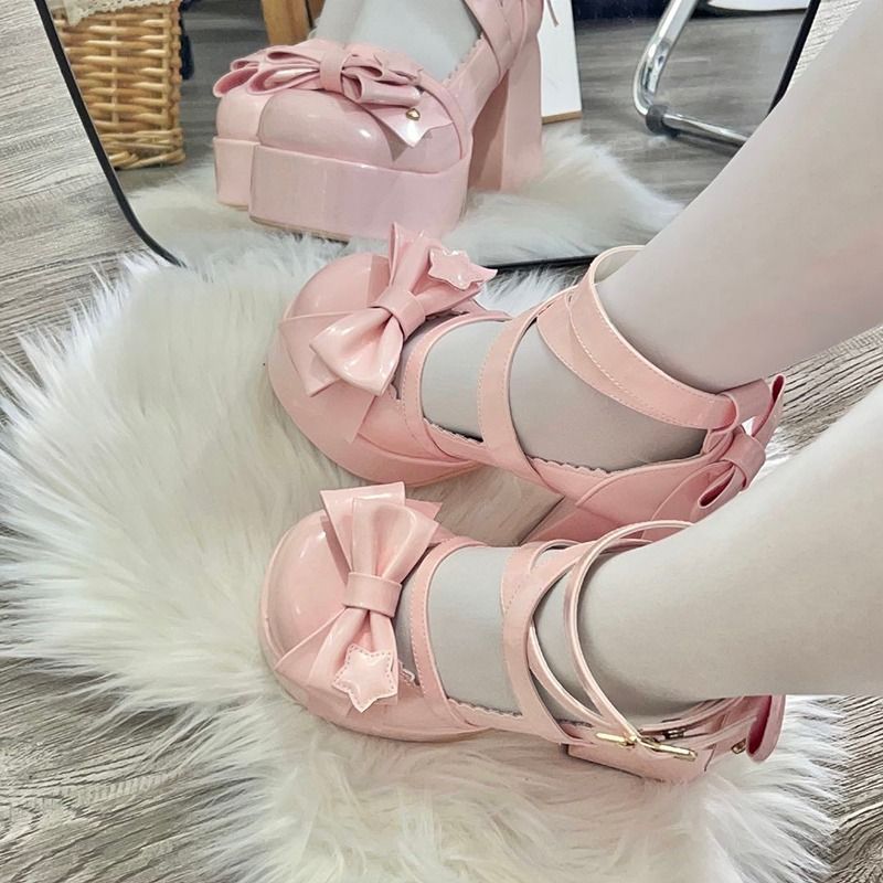 Kawaii Fashion Shoes Velvet Marshmallow Mary Jane Enchantment