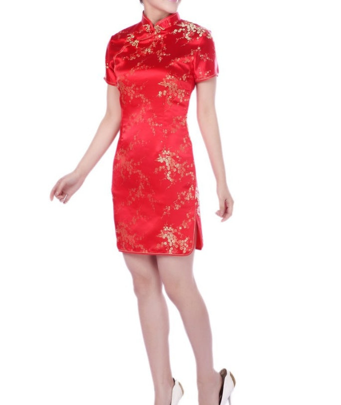 Kawaii Fashion China Dress Velvet Moonlit Blossom Cheongsam