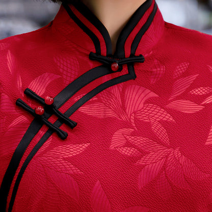 Kawaii Fashion China Dress Whimsical Bubble Blossom Jacquard Dress