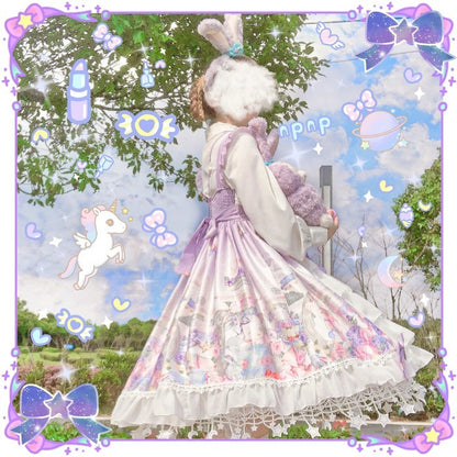 Kawaii Fashion Lolita Dress Whimsical Twilight Breeze Dress
