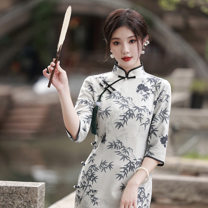 Kawaii Fashion China Dress Serenade of Bamboo Whisper Dress