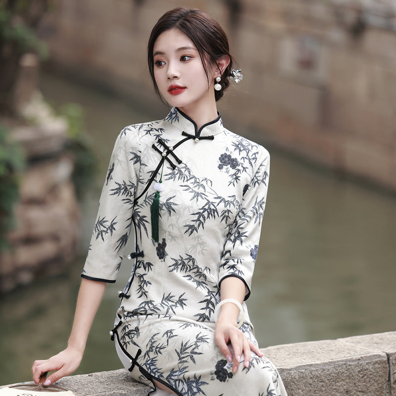 Kawaii Fashion China Dress Serenade of Bamboo Whisper Dress