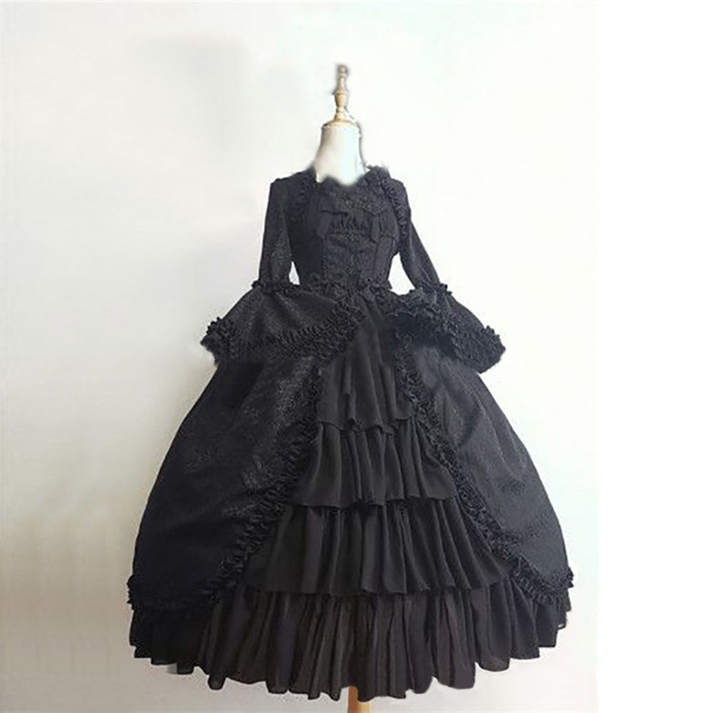 Kawaii Fashion Goth Dress Whimsical Cake Layer Jacquard Skirt