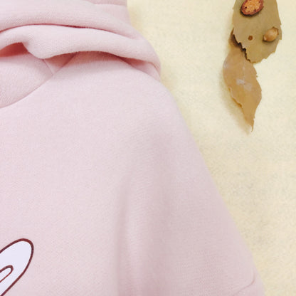 kawaii fashion cute bunny print and cashmere sweater