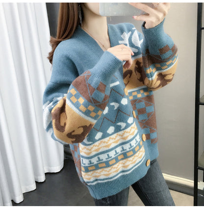 Kawaii Fashion Sweater Whimsical Cloudberry Knitted Cardigan
