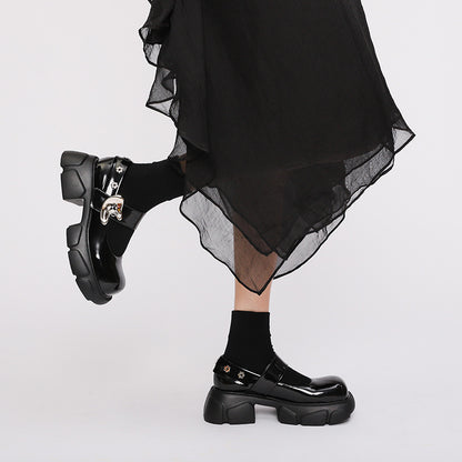 Kawaii Fashion Shoes Whimsical Velvet Buckle Mary Janes