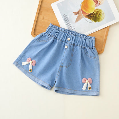 Kawaii Fashion Shorts Whimsical Wonderland High Waist Denim Shorts