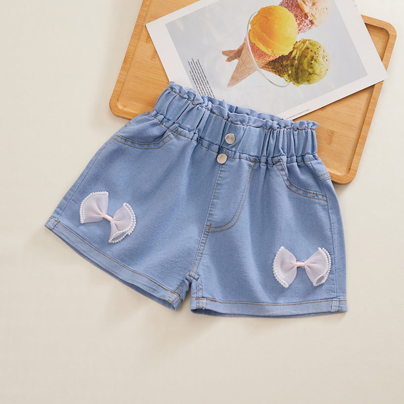 Kawaii Fashion Shorts Whimsical Wonderland High Waist Denim Shorts