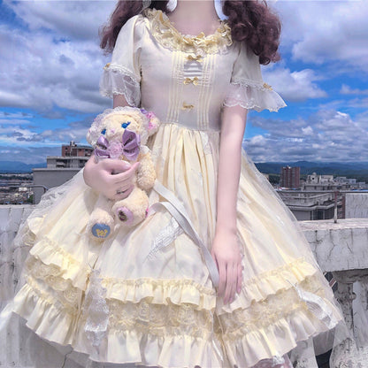 Kawaii Fashion Lolita Dress Whimsical Lace Monarch Skirt