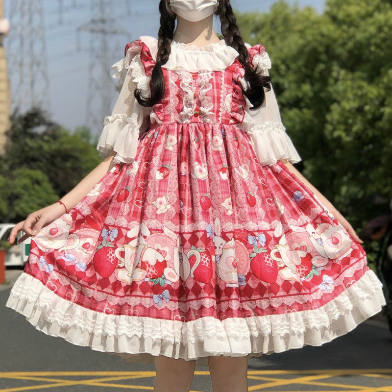 Soft girl student swing skirt