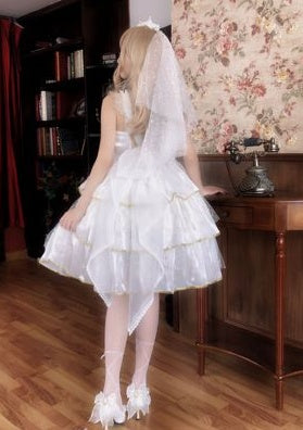 Whispers of Love Petal Veil Dress