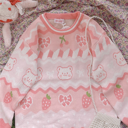 Kawaii Fashion Sweater Cotton Candy Dreamscape Sweater
