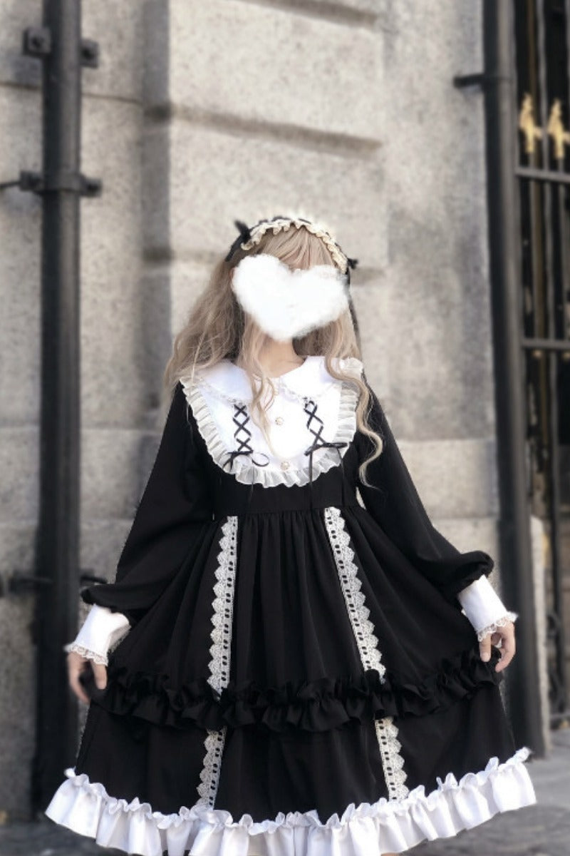Kawaii Fashion Lolita Dress Velvet Whimsy Blossom Dream Dress