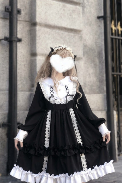 Kawaii Fashion Lolita Dress Velvet Whimsy Blossom Dream Dress