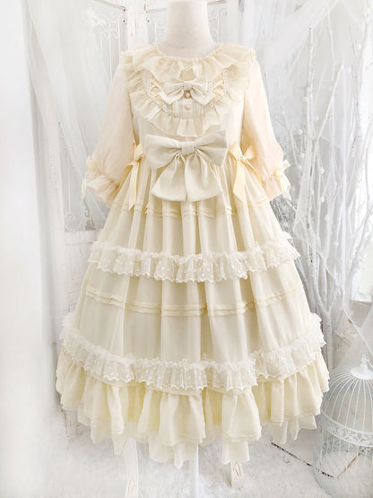 Kawaii Fashion Lolita Dress Moonlit Chiffon Fantasy Ensemble