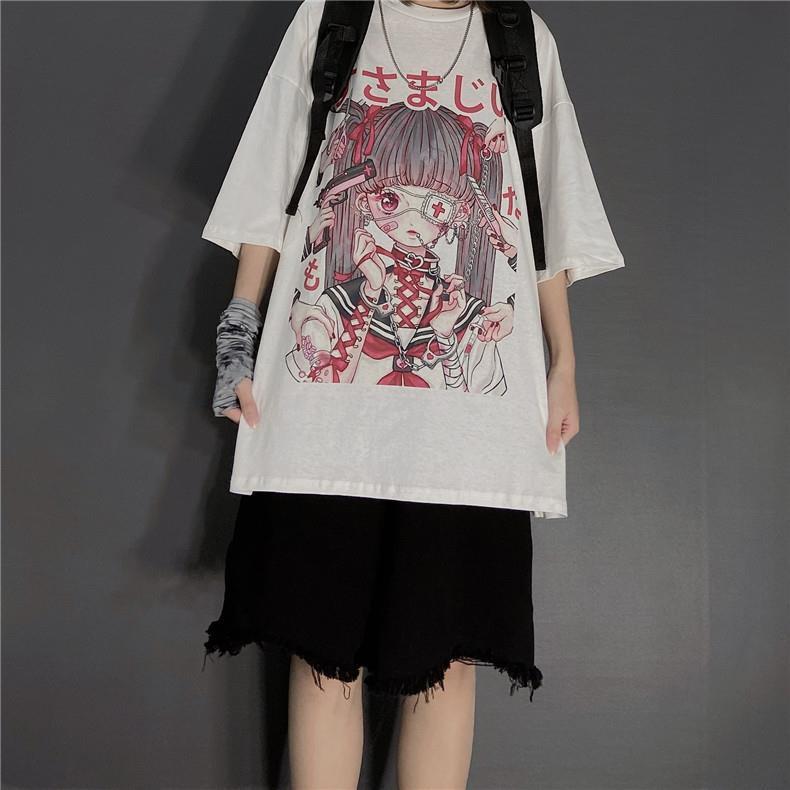 Kawaii Fashion Shirt Whimsical Cloud Chiffon Top