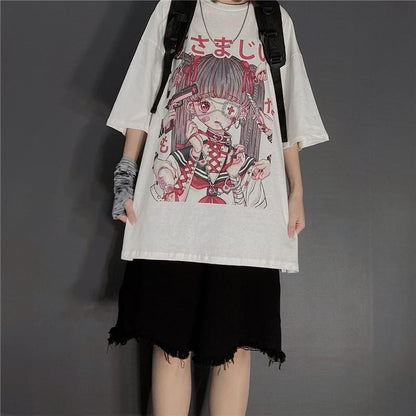 Kawaii Fashion Shirt Whimsical Cloud Chiffon Top
