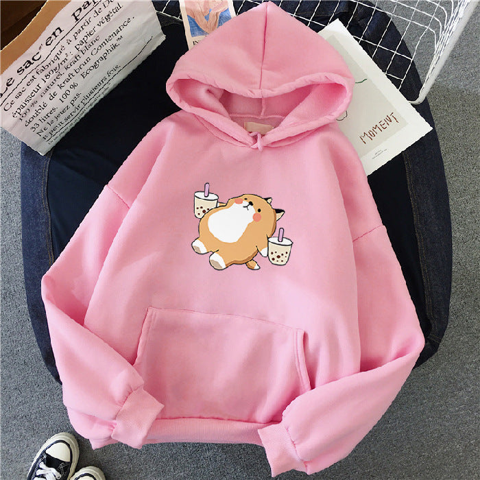 Kawaii Fashion Hoodie Apricot Dreamscape Cotton Sweater