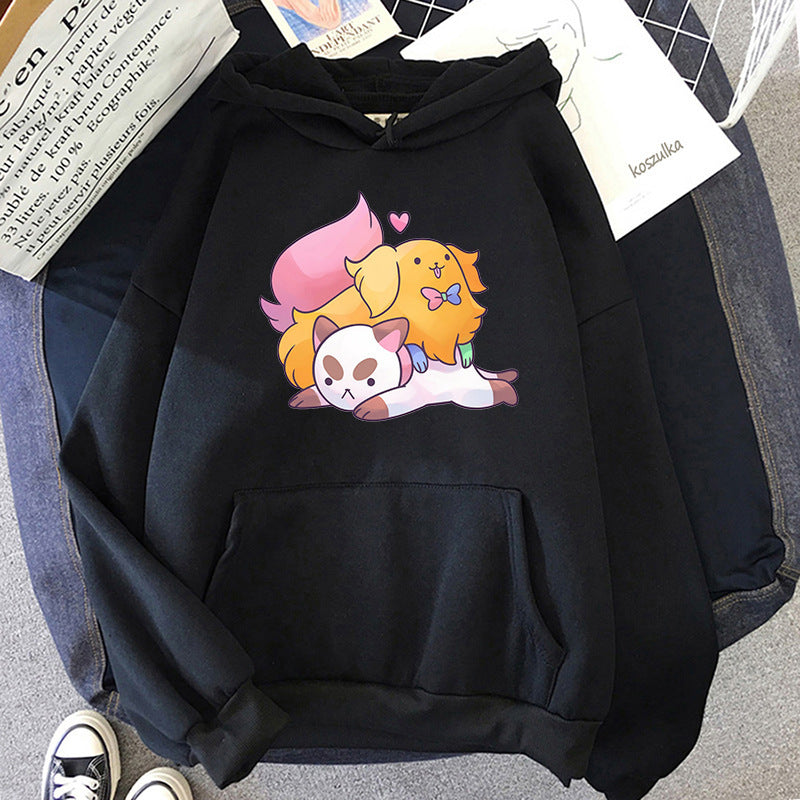 Kawaii Fashion Hoodie Whimsical Canvas Dreamer Pullover