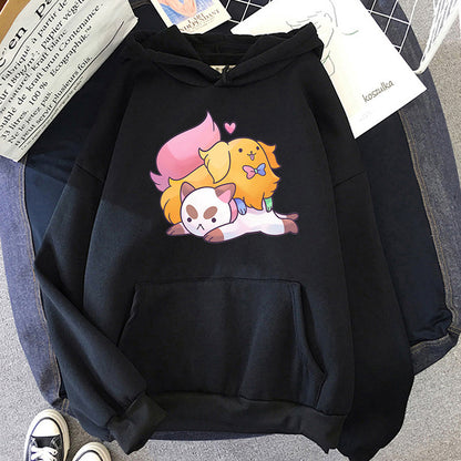 Kawaii Fashion Hoodie Whimsical Canvas Dreamer Pullover