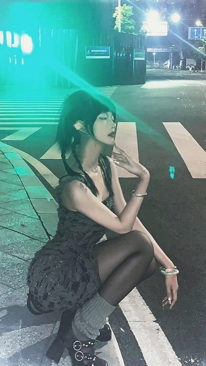 Kawaii Fashion Punk Dress Tassel Dreamweaver Evocation Dress