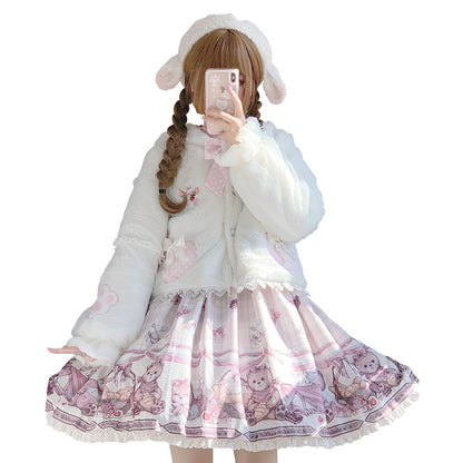 Kawaii Fashion Coat Whispering Snowflake Dreams Coat