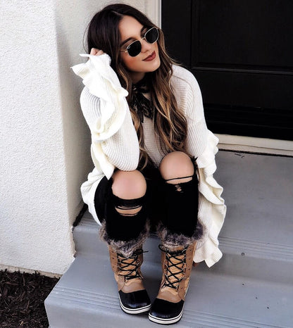 Kawaii Fashion Sweater Whimsical Whisper Knit Enchantment Dress