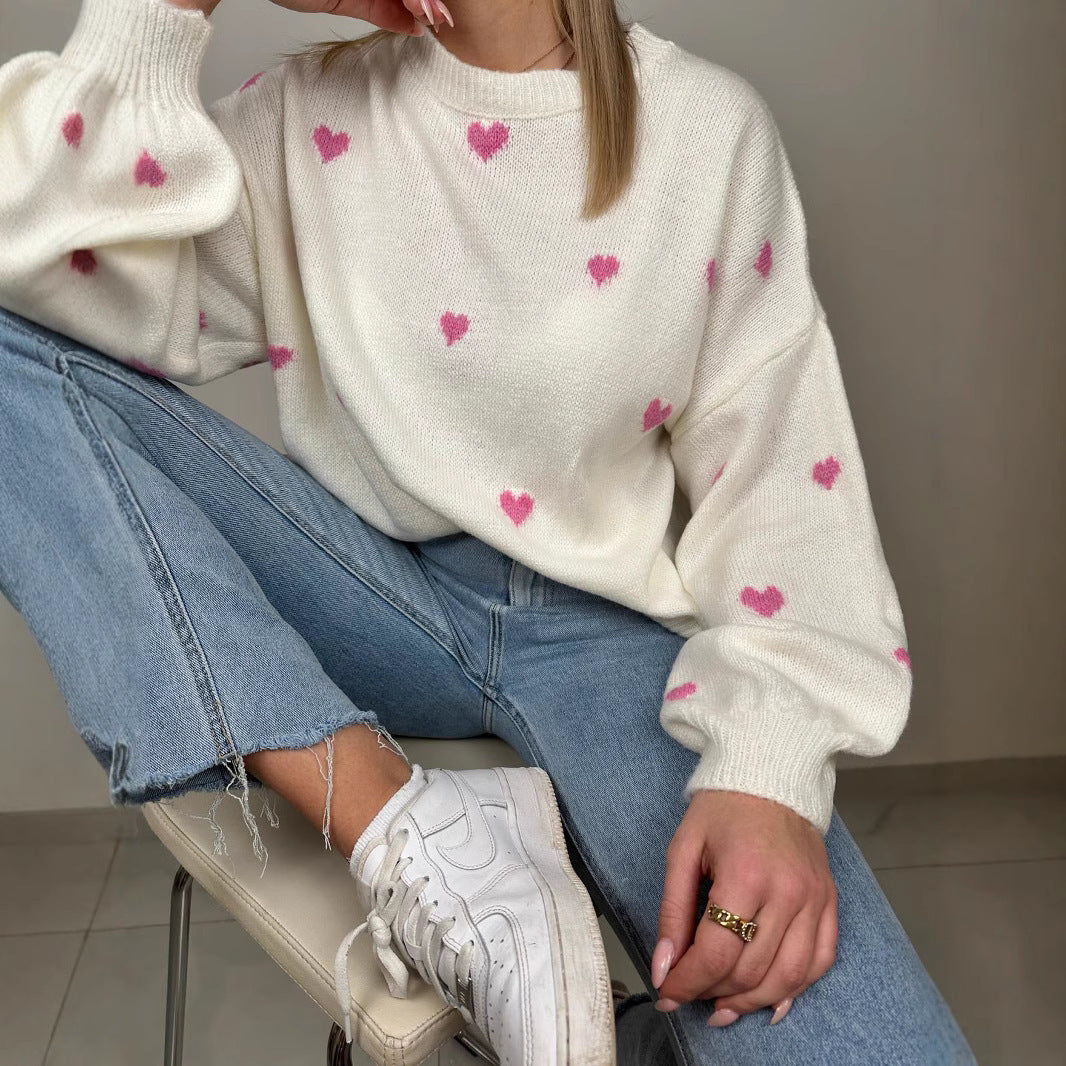 Kawaii Fashion Sweater Cherry Blossom Heartfelt Sweater Dream