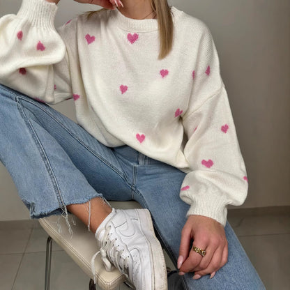 Kawaii Fashion Sweater Cherry Blossom Heartfelt Sweater Dream