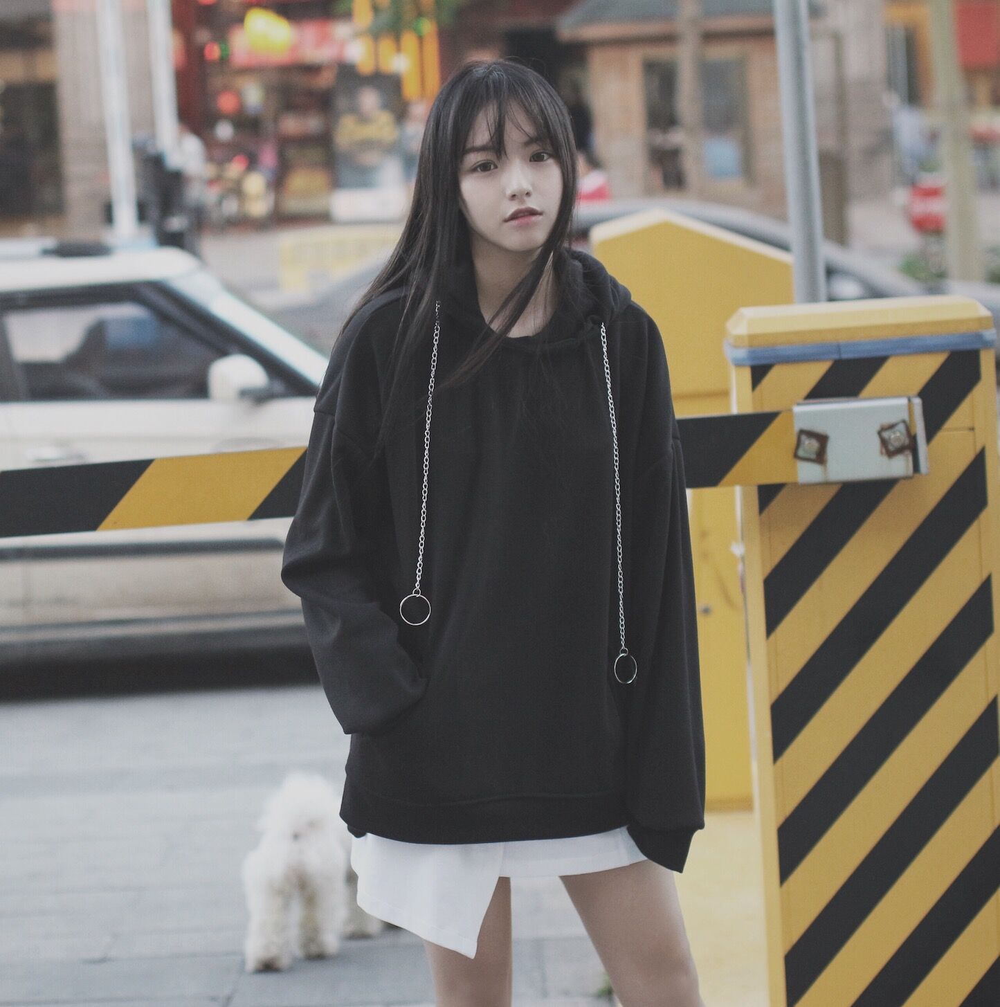 Kawaii Fashion Hoodie Whimsical Velvet Dreamscape Gown