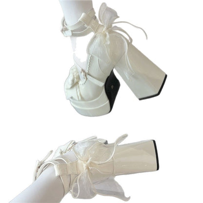 Kawaii Fashion Shoes Whimsical Twilight Buckle Heels