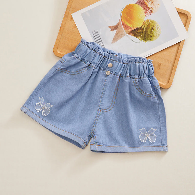 Kawaii Fashion Shorts Whimsical Wonderland High Waist Denim Shorts