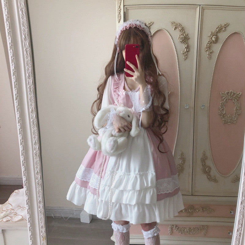 Kawaii Fashion Lolita Dress Whipped Cream Ruffle Dream A-Line Skirt