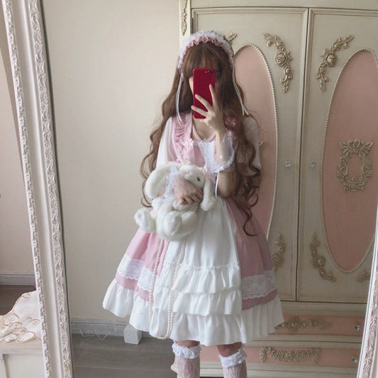 Kawaii Fashion Lolita Dress Whipped Cream Ruffle Dream A-Line Skirt
