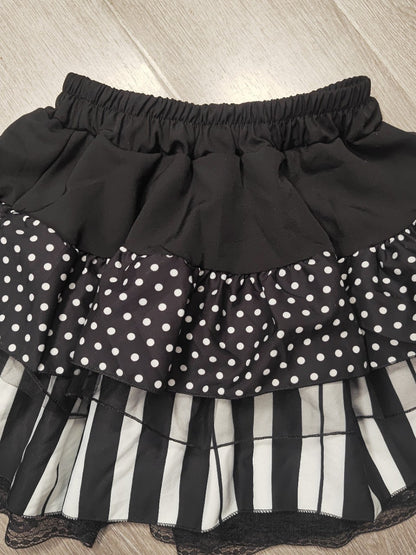 Kawaii Fashion Skirt Crescendo of Midnight Chiffon Pettiskirt