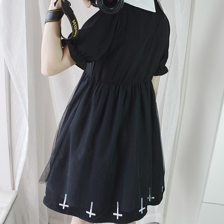 Kawaii Fashion Goth Dress Whimsical Frosting Dreamscape Dress