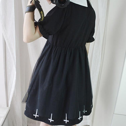 Kawaii Fashion Goth Dress Whimsical Frosting Dreamscape Dress