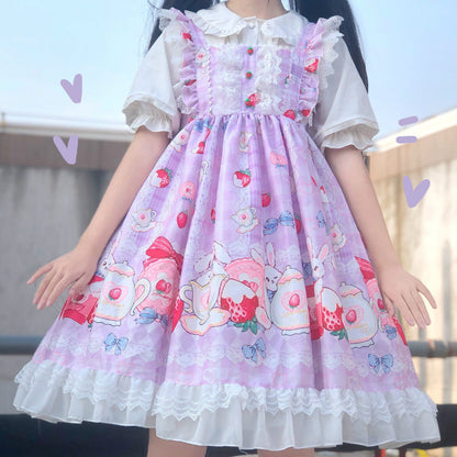 Soft girl student swing skirt