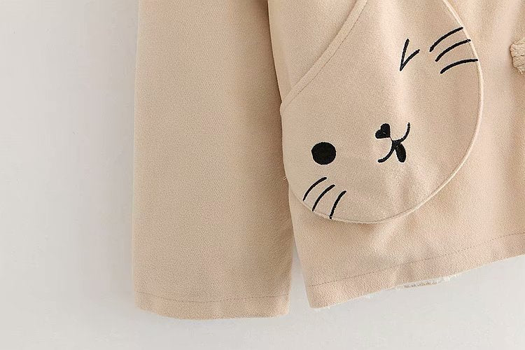 Kawaii Fashion Coat Whispers of Cherry Blossom Chiffon Dress