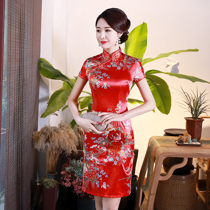 Kawaii Fashion China Dress Silken Blossom Dream Cheongsam
