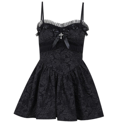 Kawaii Fashion Goth Dress Enchanted Midnight Lace Dream Dress