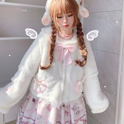 Kawaii Fashion Coat Whispering Snowflake Dreams Coat