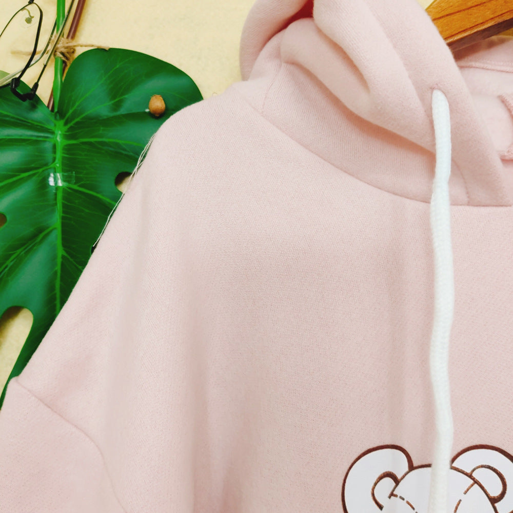 kawaii fashion cute bunny print and cashmere sweater