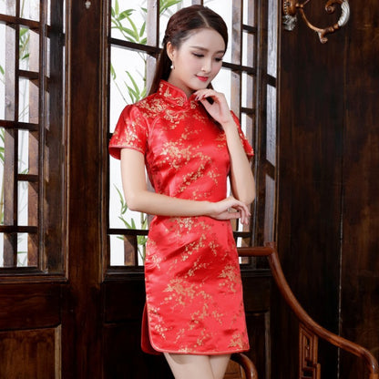 Kawaii Fashion China Dress Aurora Blossom Dragon Silk Dress