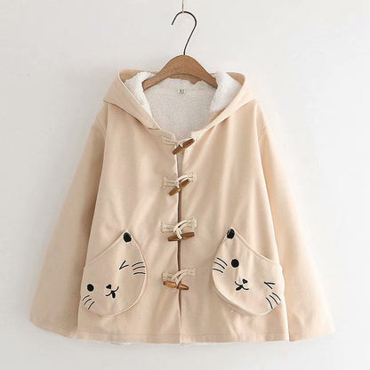 Kawaii Fashion Coat Whispers of Cherry Blossom Chiffon Dress