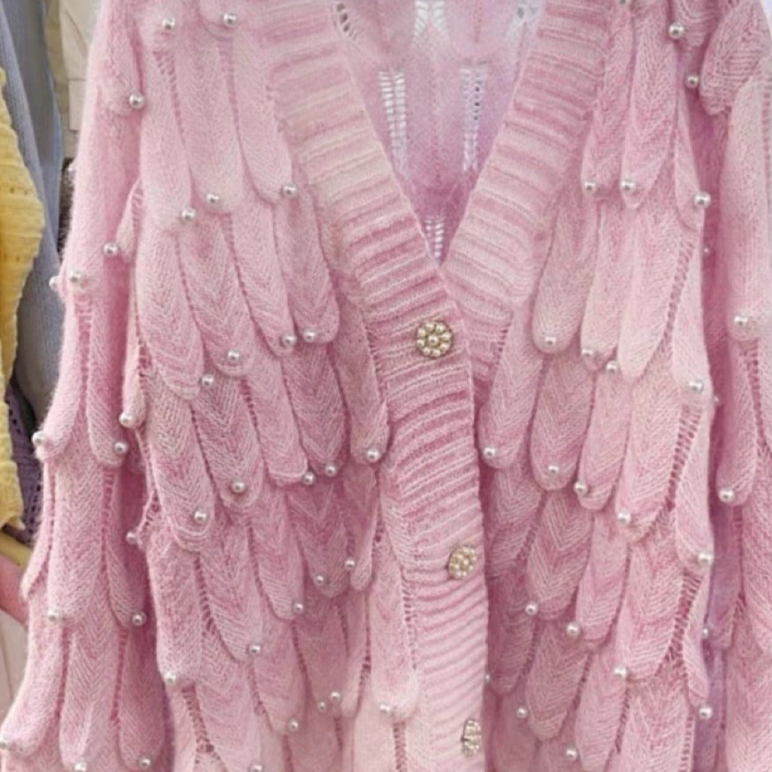 Kawaii Fashion Sweater Whimsical Dreamscape Gradient Cardigan